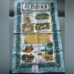 Ulster Weavers St Patrick Ireland 100% Irish Linen Kitchen Tea Towel Vintage